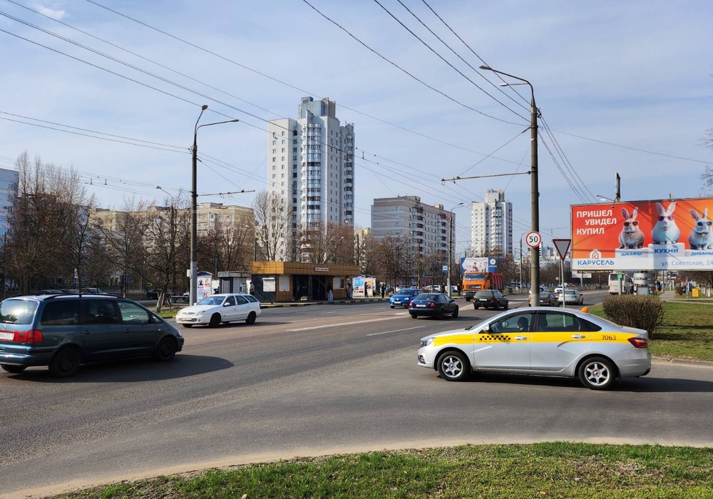 Реклама в Гомеле на пр-т Речицкий 75 ТЦ Пятерочка