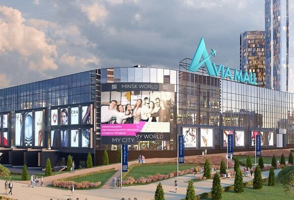 Новый медиафасад в Минске на ТОЦ "Avia Mall" - Новость