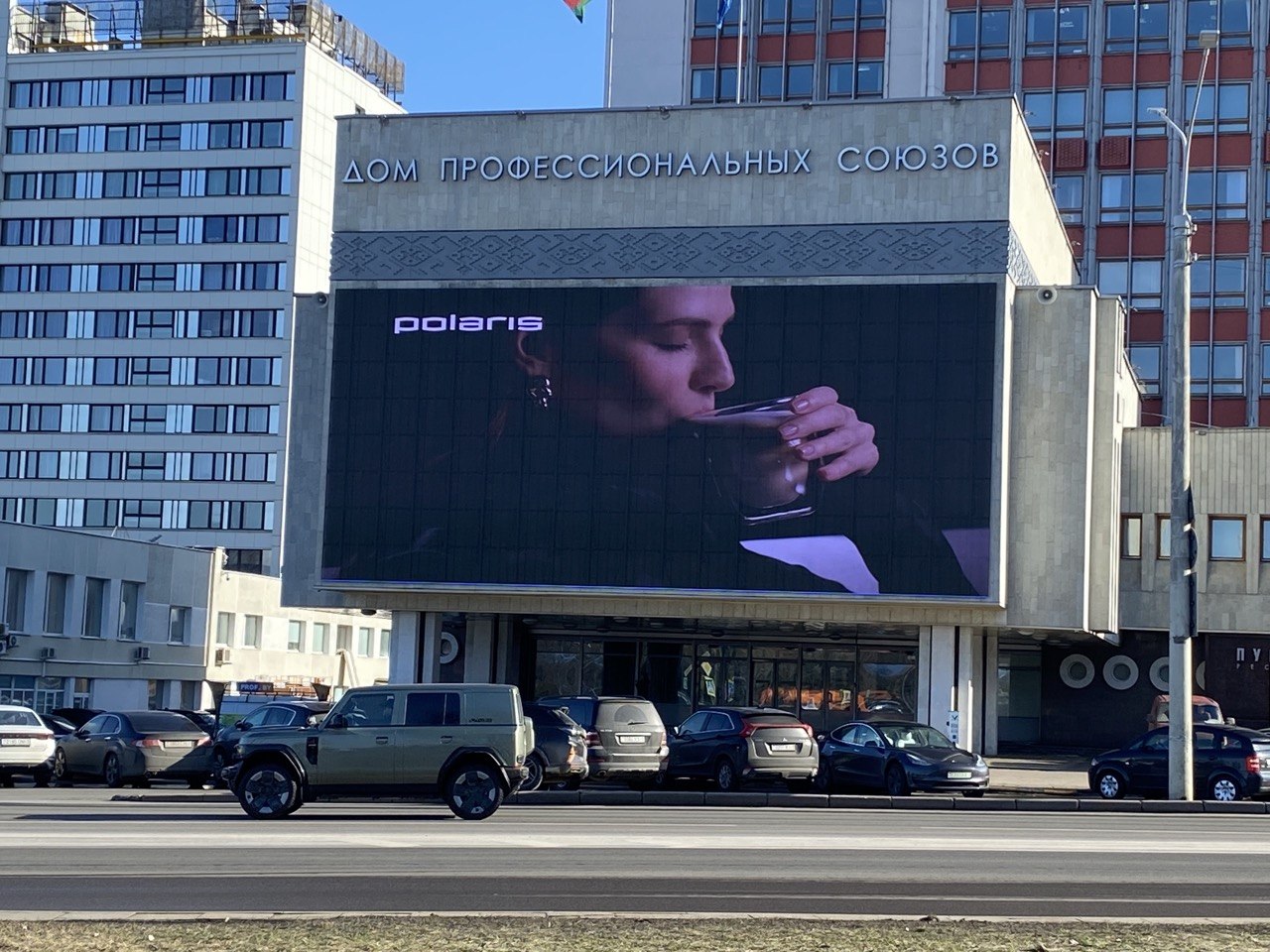 Пример размещения наружной рекламы 